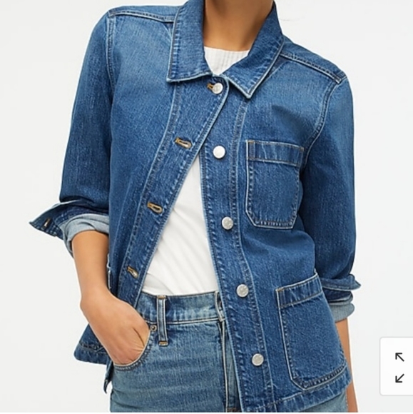 J Crew Denim Chore Jacket - Picture 3 of 6